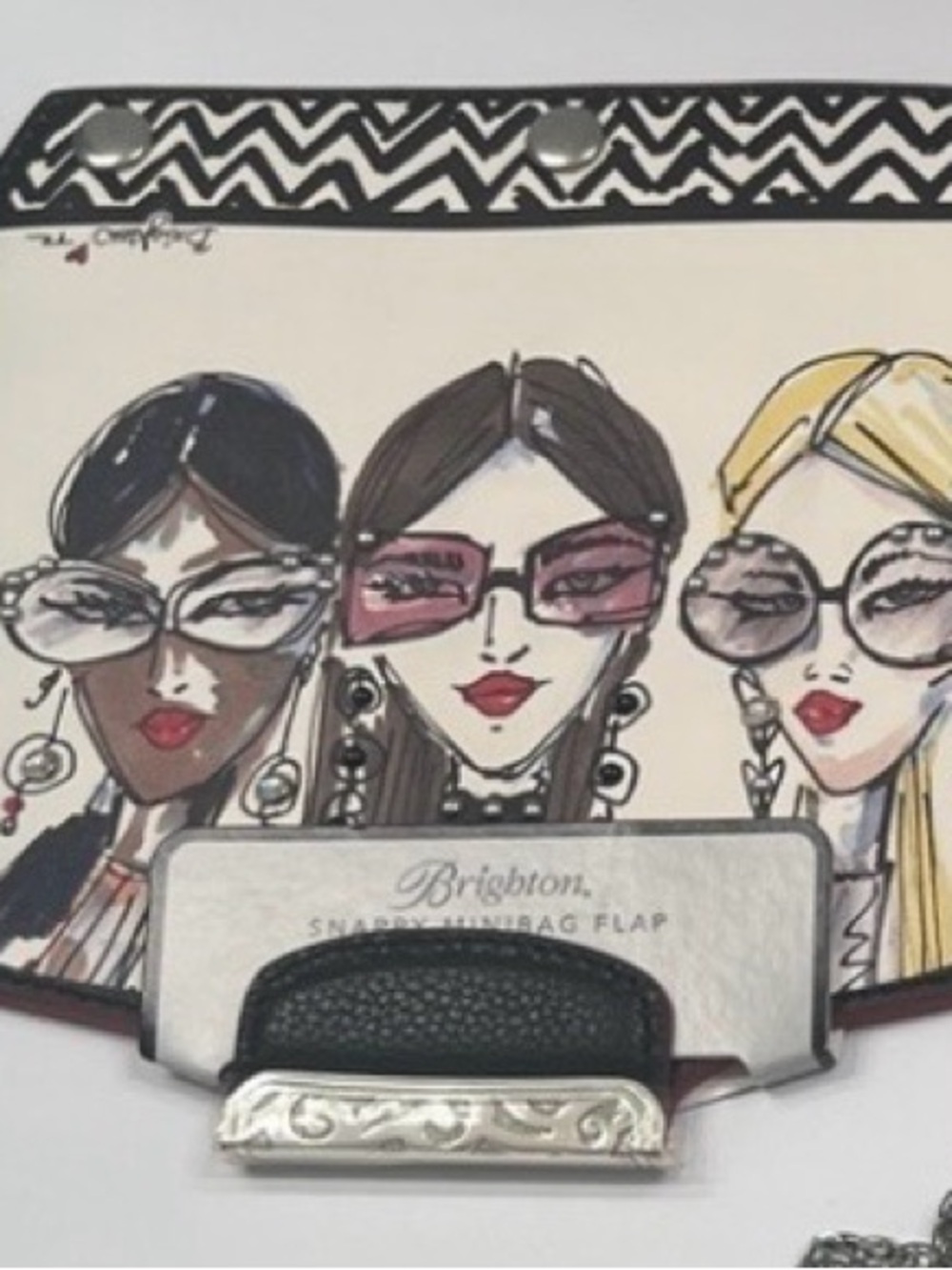 Brighton Multicolor Women Illustration Snap-On Bag Flap